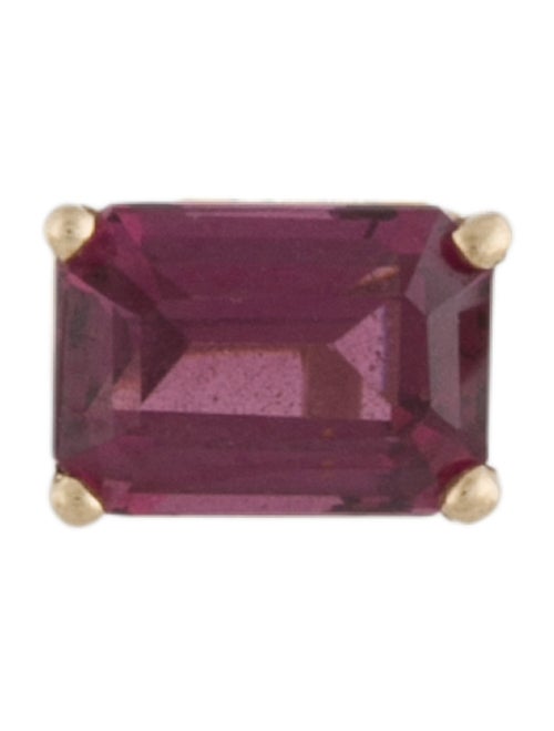 Earrings 14K 1.29ct Rhodolite Single Stud Earring