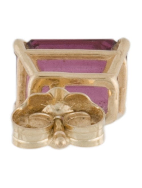 Earrings 14K 1.29ct Rhodolite Single Stud Earring