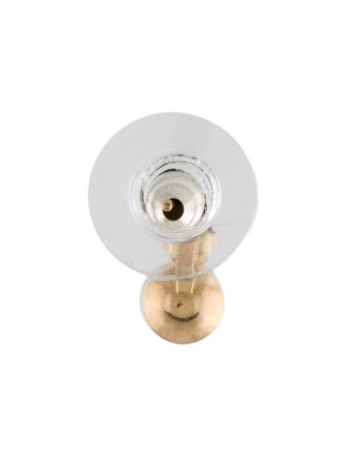 Earrings 14K Ruby & Pearl Single Stud Earring