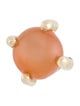 Earrings 14K Cat's Eye Sunstone Single Stud Earring