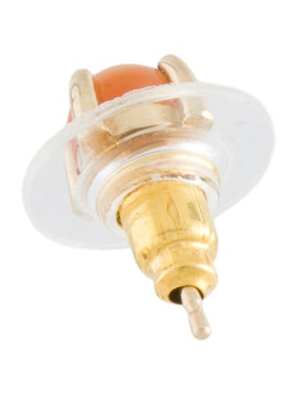 Earrings 14K Cat's Eye Sunstone Single Stud Earring