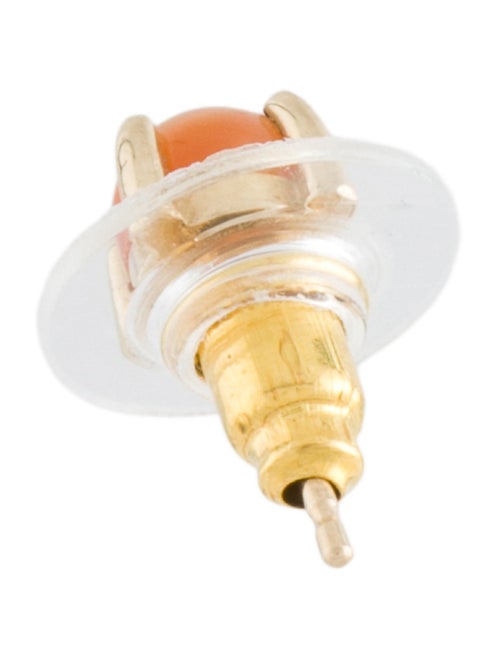 Earrings 14K Cat's Eye Sunstone Single Stud Earring