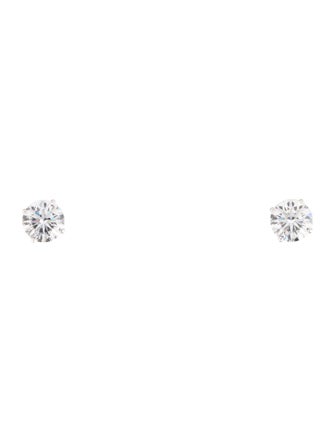 Earrings 14K 6.11ctw Lab-Grown Diamond Solitaire Stud Earrings