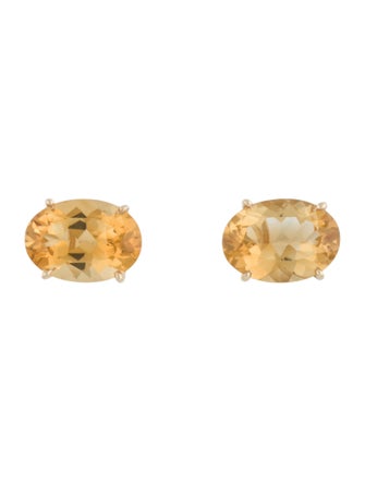 Earrings 14K Citrine Stud Earrings