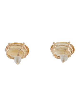 Earrings 14K Citrine Stud Earrings