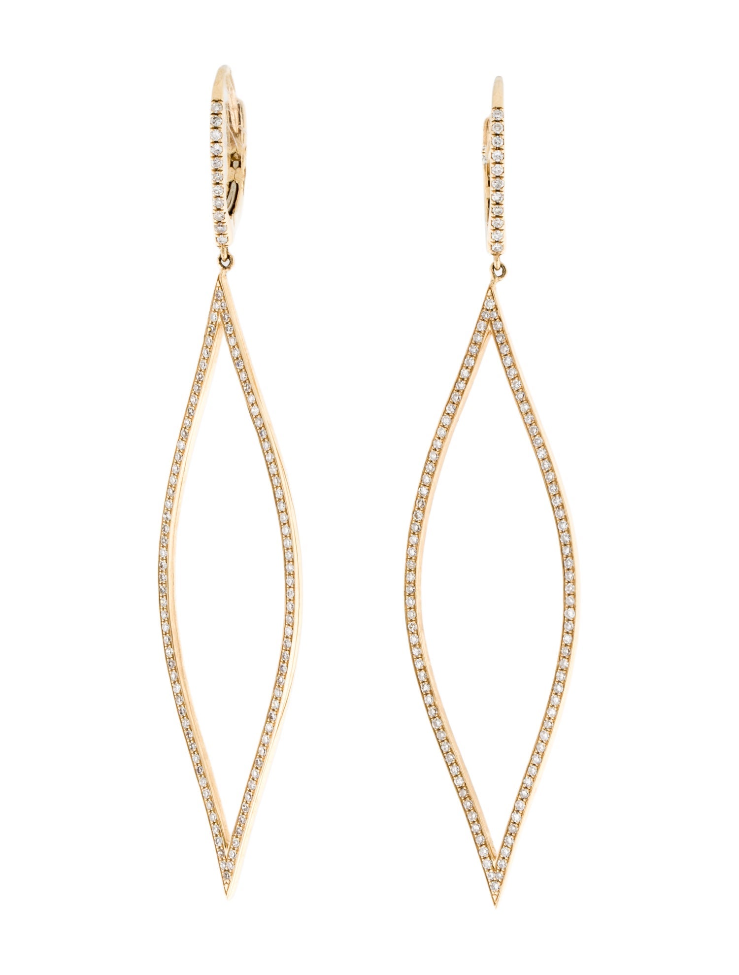 Earrings 14K Diamond Drop