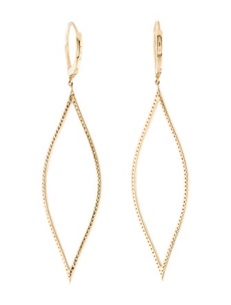 Earrings 14K Diamond Drop Earrings