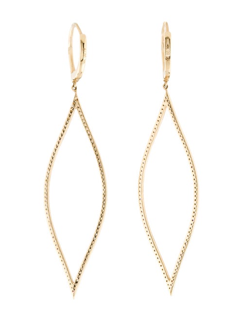 Earrings 14K Diamond Drop Earrings