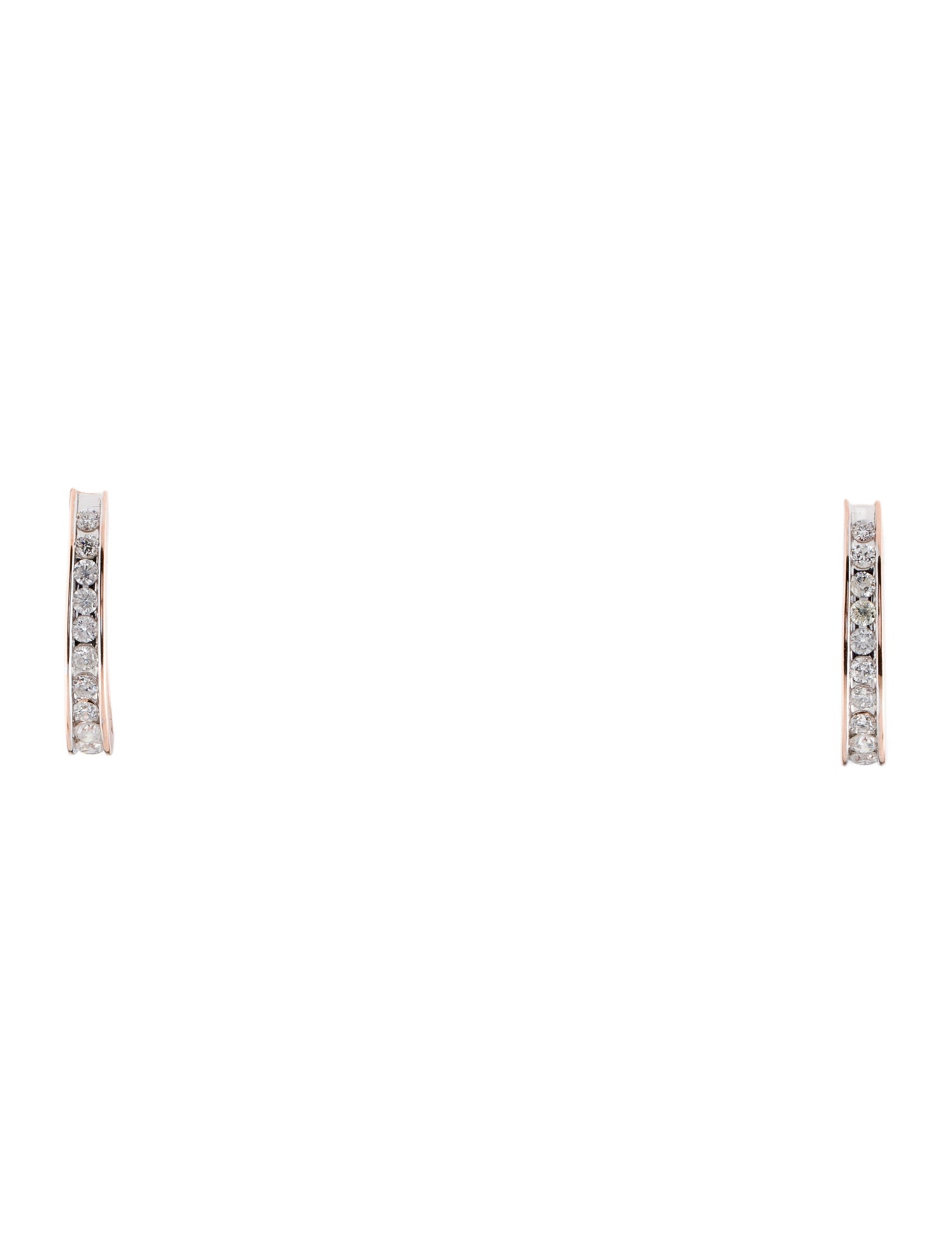 Earrings 14K Diamond Hoop Earrings