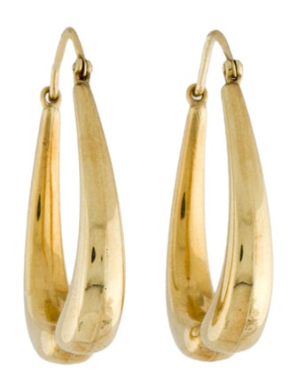 Earrings 14K Hoop Drop Earrings