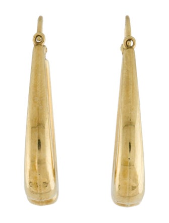 Earrings 14K Hoop Drop Earrings