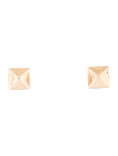 Earrings 14K Pyramid Stud Earrings