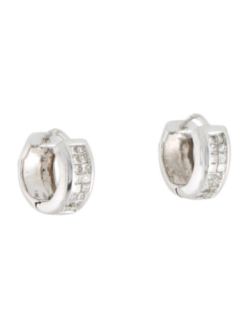 Earrings 14K Diamond Huggie Earrings