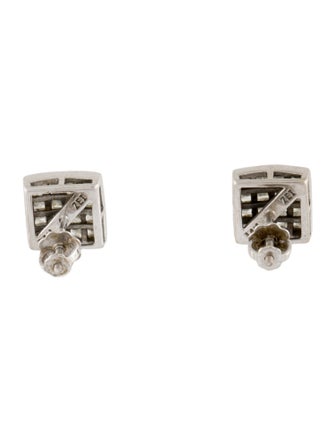 Earrings 14K Diamond Invisible Set Stud Earrings