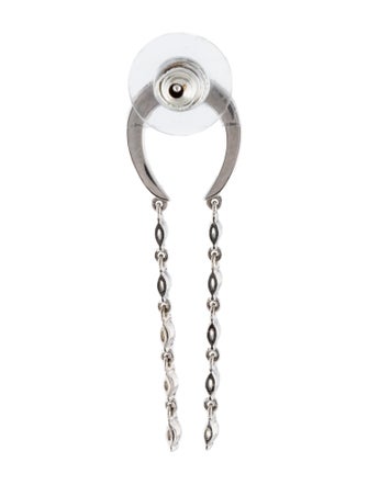 Earrings 14K Lab-Grown Diamond Horseshoe Single Drop Earring