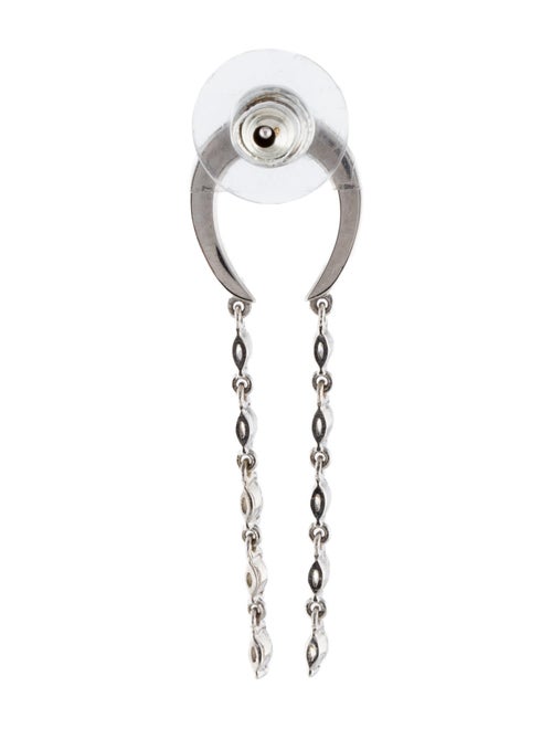 Earrings 14K Lab-Grown Diamond Horseshoe Single Drop Earring