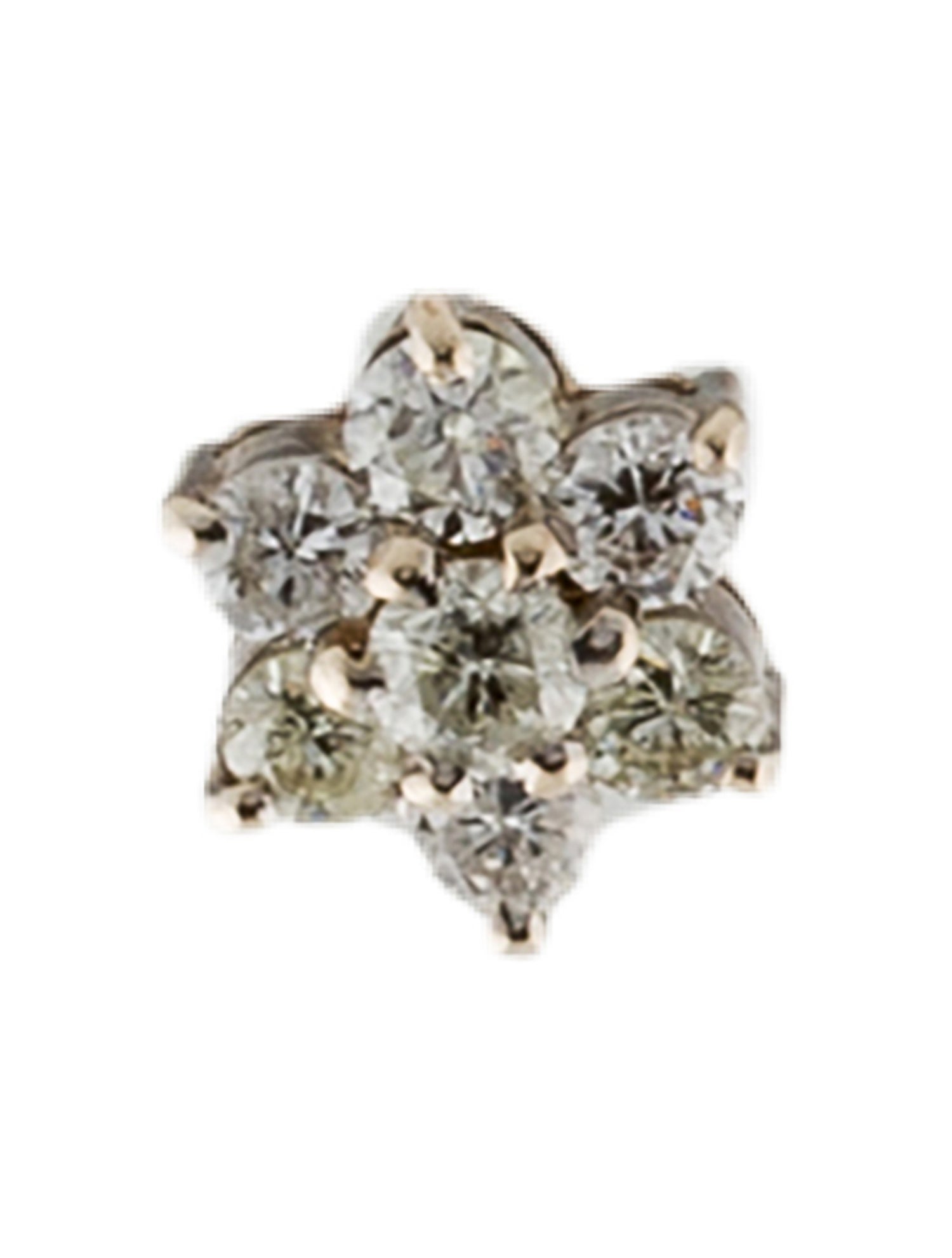 Earrings 14K Diamond Single Stud Earring