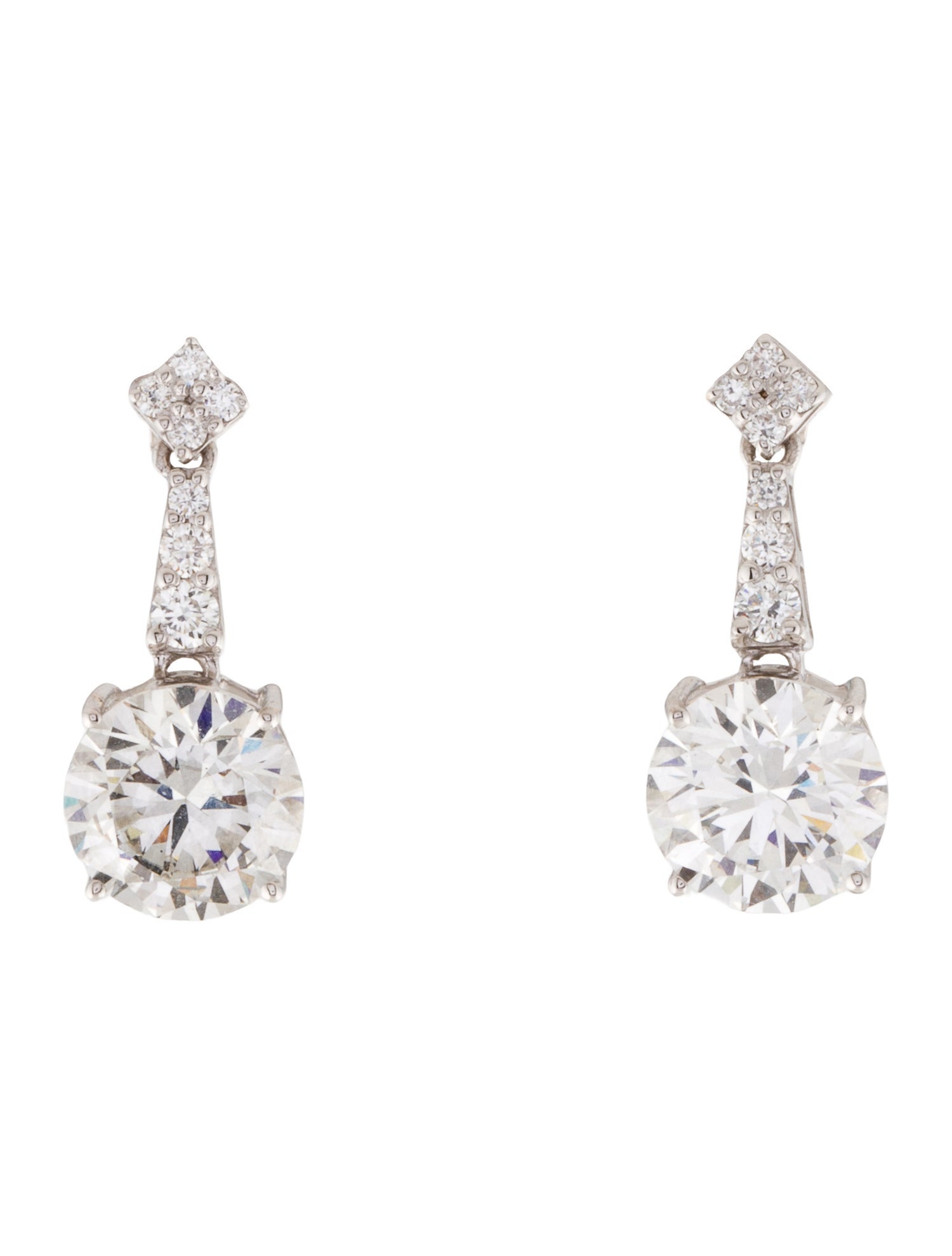 Earrings 14K 4.22ctw Lab-Grown Diamond Drop Earrings