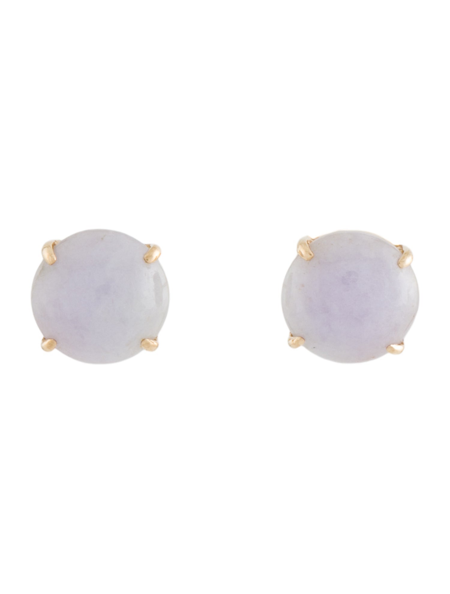 Earrings 14K Jadeite Stud