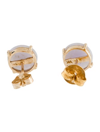 Earrings 14K Jadeite Stud Earrings