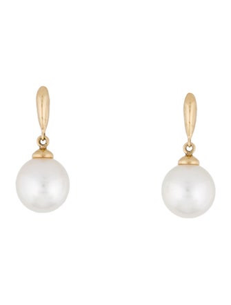 Earrings 14K Cultured Pearl Drop Earrings