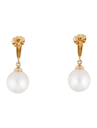 Earrings 14K Cultured Pearl Drop Earrings