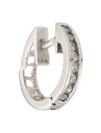 Earrings 14K Diamond Hoop Single Earring