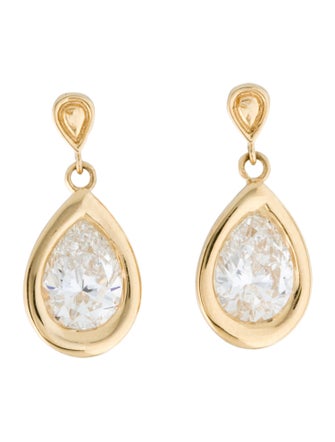 Earrings 1.77ctw Lab-Grown Diamond Drop Earrings