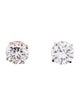 Earrings 14K 2.00ctw Lab-Grown Diamond Solitaire Stud Earrings