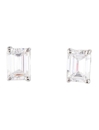 Earrings 14K 1.50ctw Lab-Grown Diamond Solitaire Stud Earrings
