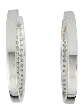 Earrings 14K 1.00 Lab-Grown Diamond Hoop Earrings