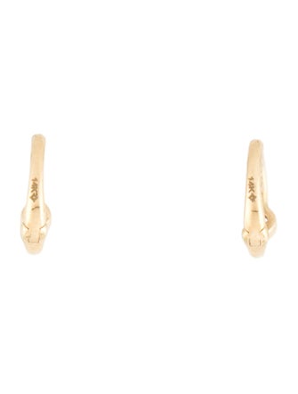 Earrings 14K Diamond Huggie Earrings