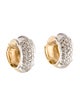 Earrings 14K 1.02ctw Diamond Reversible Hoop Earrings