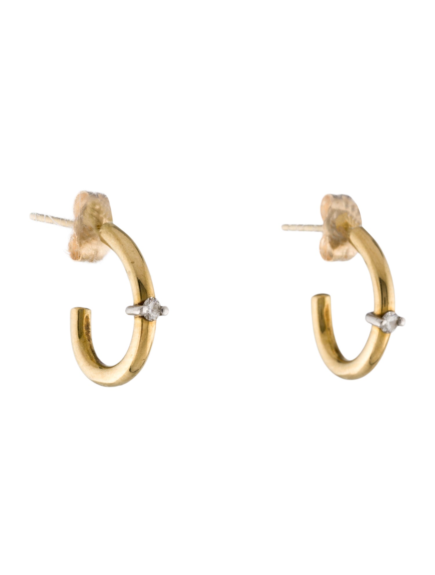 Earrings Diamond J Huggie