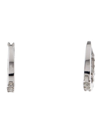 Earrings 14K 1.00ctw Diamond Hoop Earrings