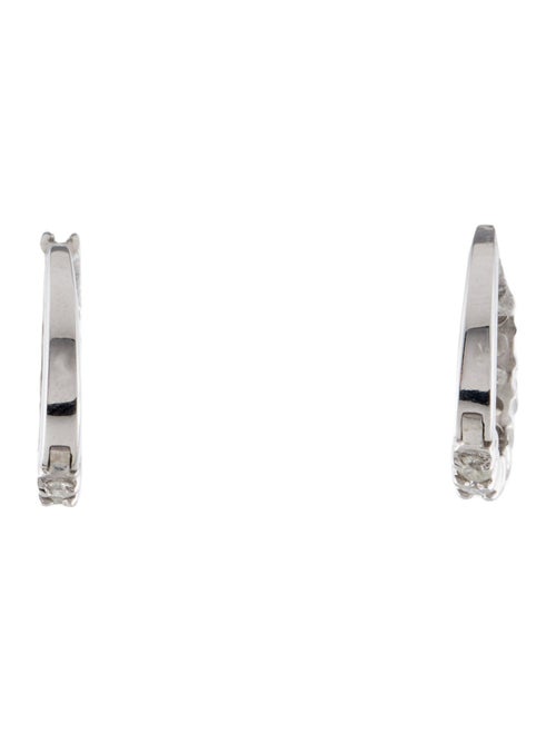 Earrings 14K 1.00ctw Diamond Hoop Earrings