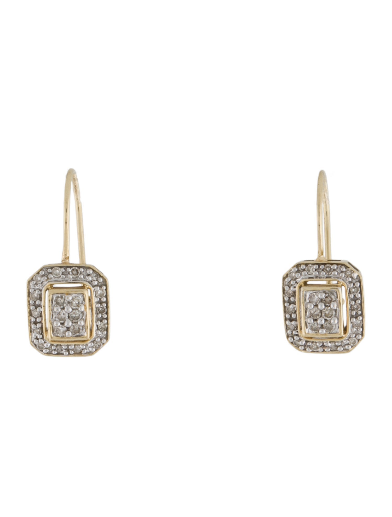Earrings 14K Diamond Drop