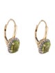 Earrings 14K 1.98ctw Peridot & Diamond Drop Earrings