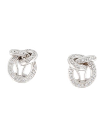 Earrings 18K Diamond Twist Earclip Earrings