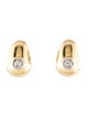 Earrings 18K Diamond Chunky Hoop Earrings
