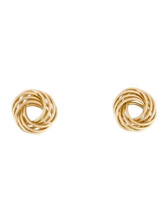 Earrings 14K Knot Stud Earrings