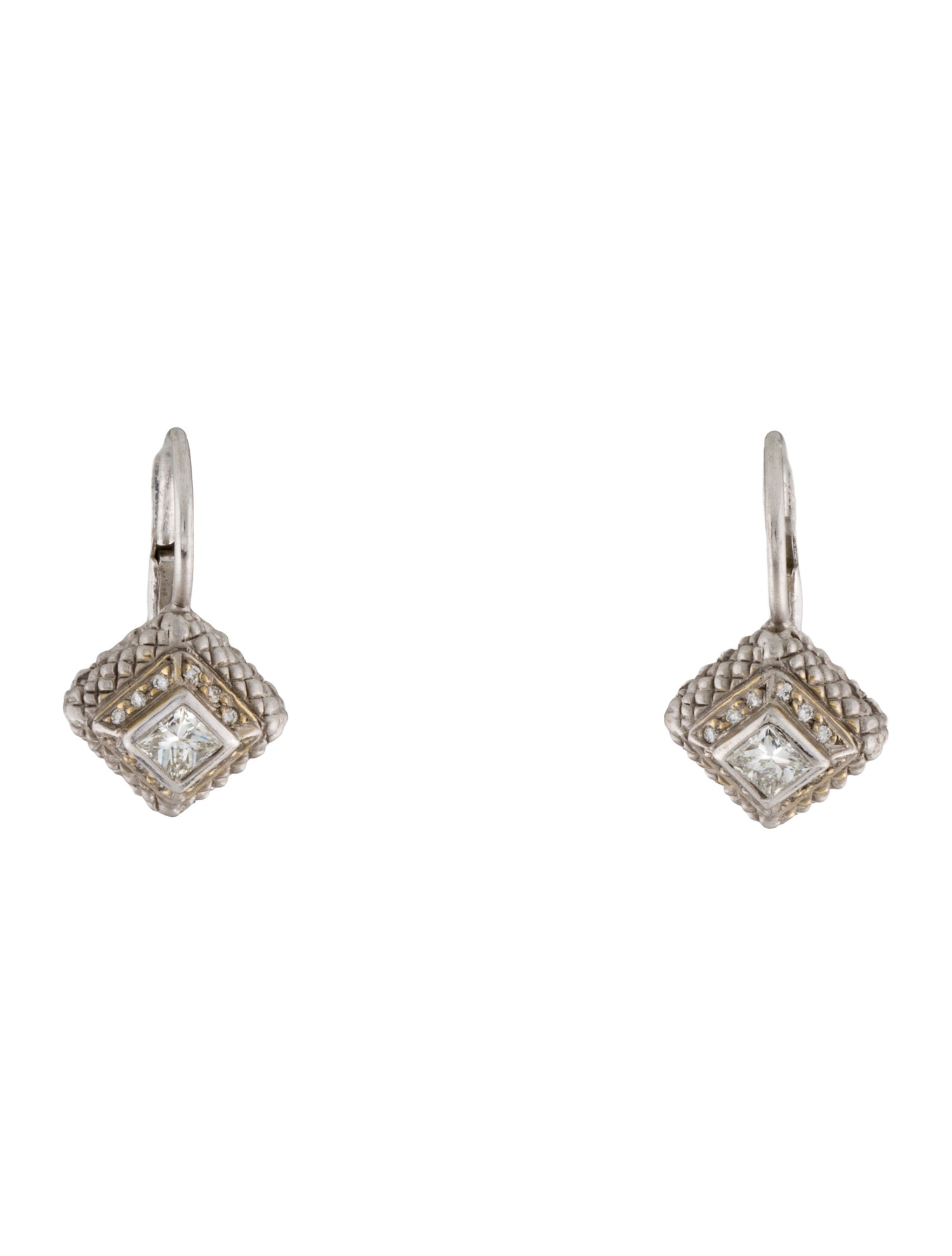 Earrings 18K Diamond Drop Earrings