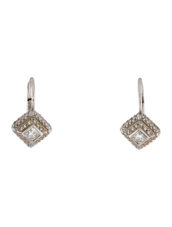 Earrings 18K Diamond Drop Earrings