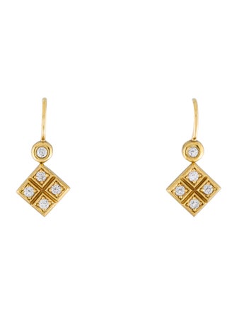 Earrings Leslie Greene 18K Diamond Drop Earrings