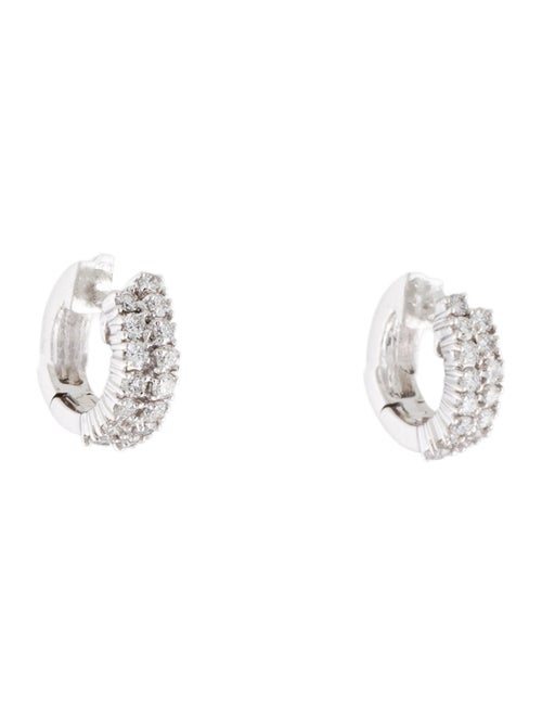 Earrings Leslie Greene 18K Diamond Huggie Earrings