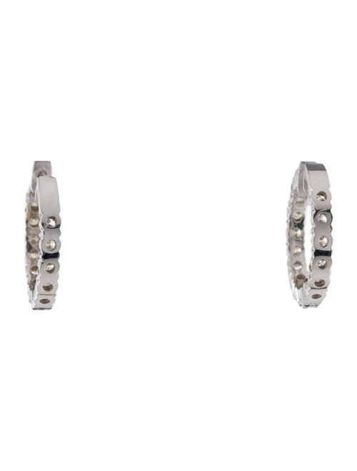 Earrings 14K 7.68ctw Diamond Inside-Out Hoop Earrings