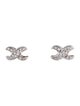 Earrings 18K Diamond 'X' Stud Earrings