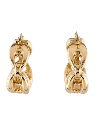 Earrings 18K Marina Link Hoop Earrings