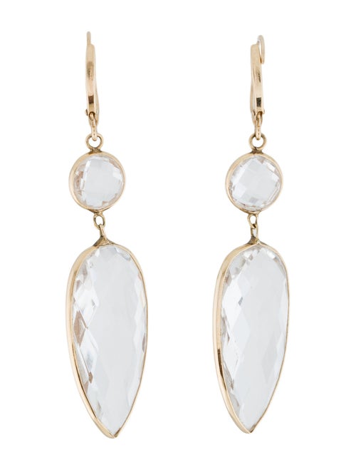 Earrings 14K Quartz Drop Earrings
