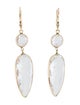 Earrings 14K Quartz Drop Earrings